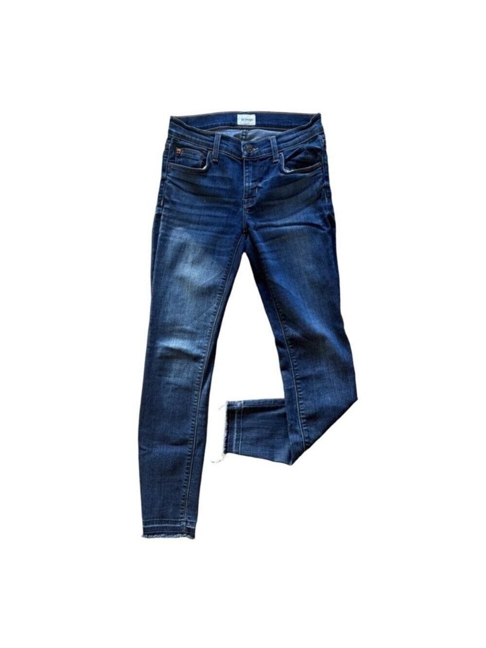 HUDSON Krista SS Crop Skinny Jeans Released Hem Sz 25 NWCL407ZBA